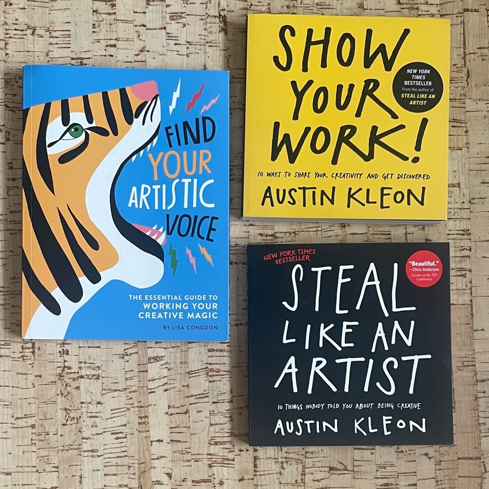 FREE SHIP Artist’s Books by Austin Kleon and Lisa Congdon Steal Like an Artist